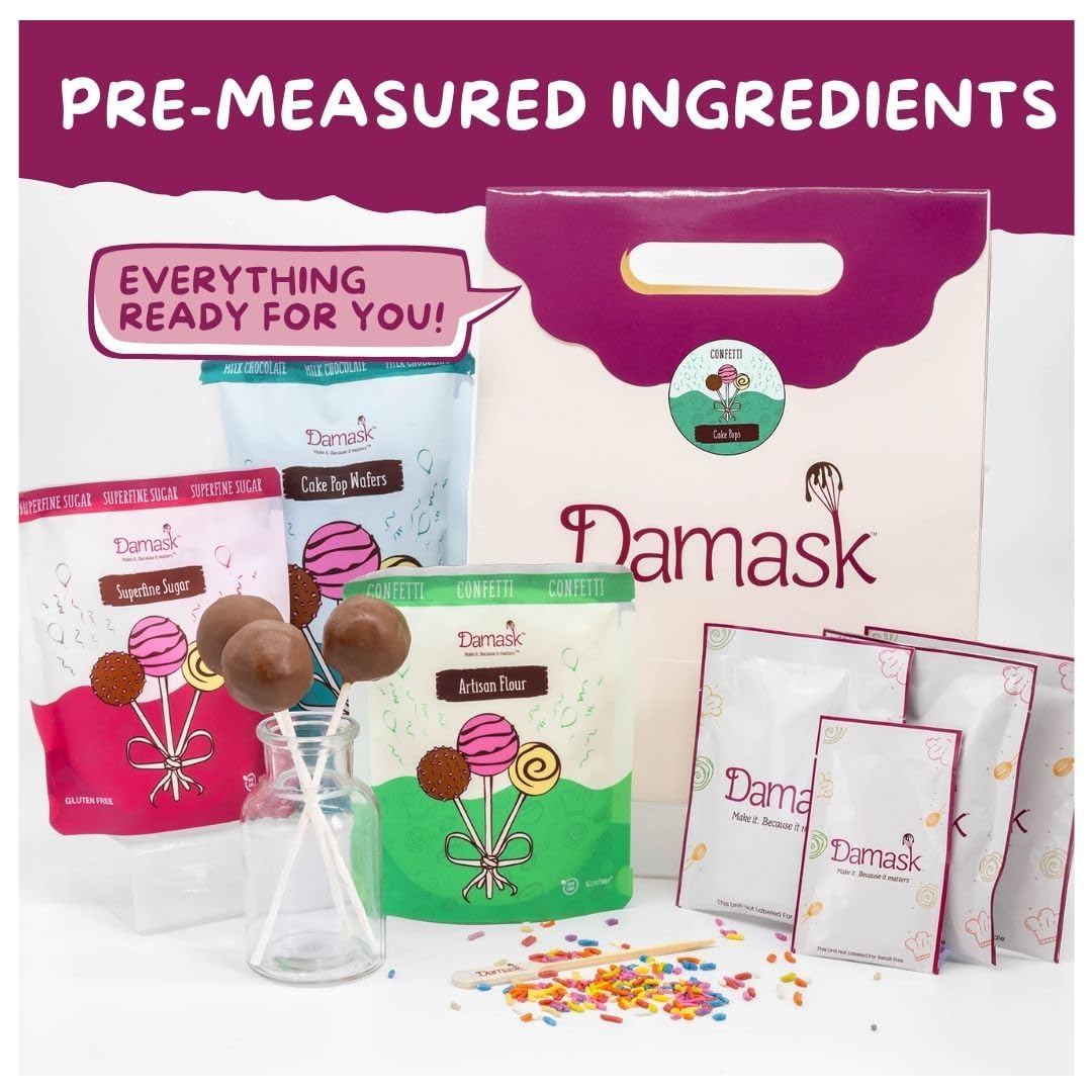 Gluten-Free Vanilla Cake Pop Kit - Milk Chocolate Coating