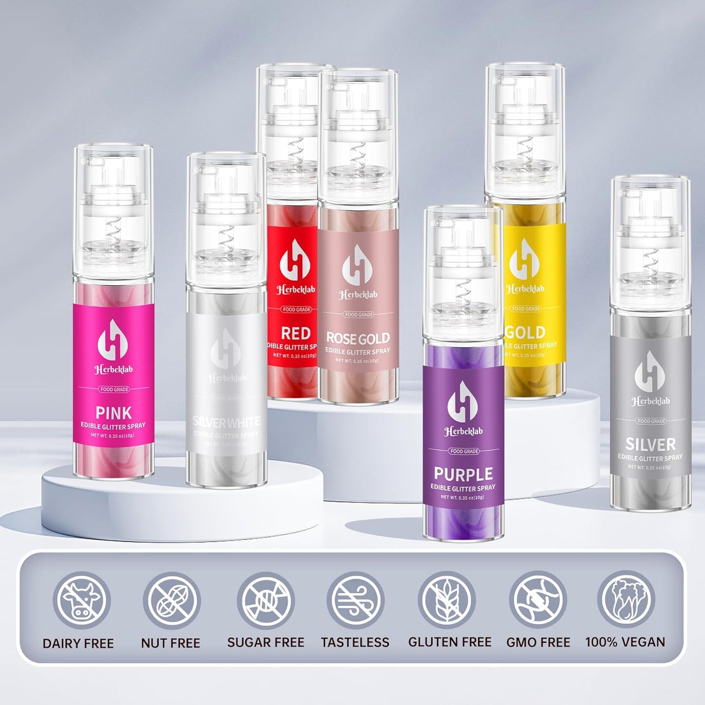 Pink Edible Glitter Spray - 10g Edible Pink Glitter for Cakes Food Grade Shimmer Powder Cake Sprinkles for Cookie Decorating Chocolate Strawberry