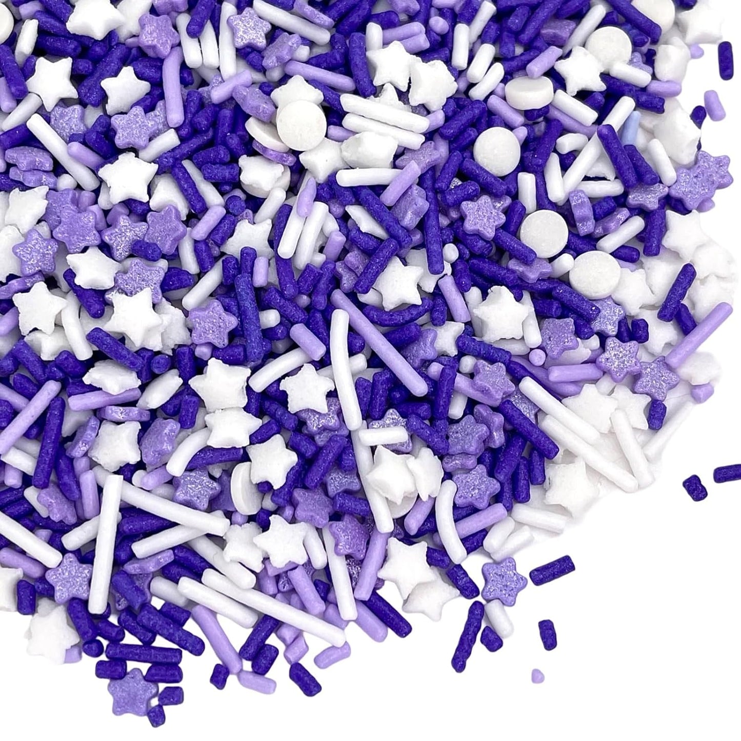 Manvscakes Sprinkles- Edible Cake and Cupcake Sprinkles with Assorted Shapes and Sizes, Purple Sprinkle Mix for Cookies, Ice Cream, Cake and Cupcake Decorating