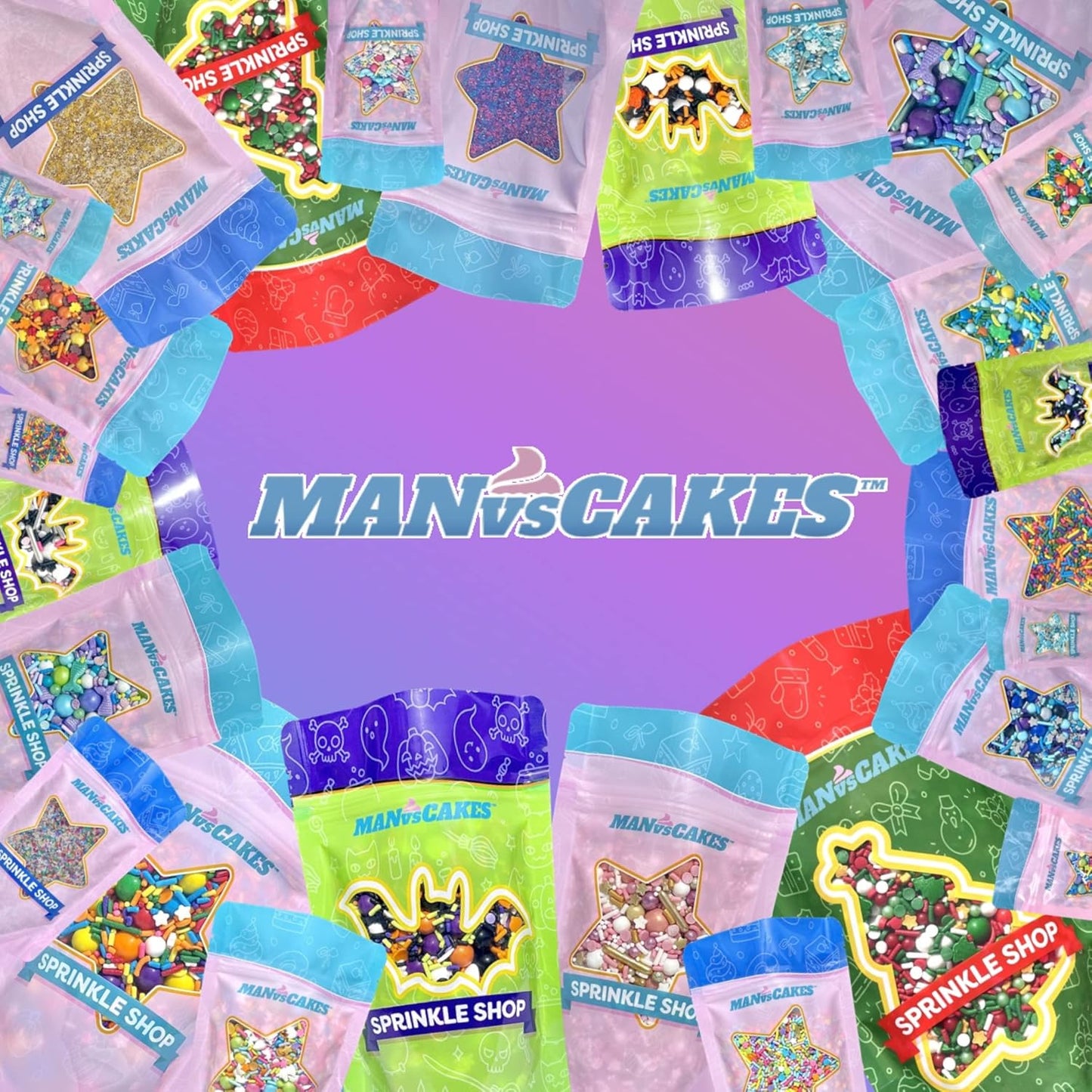 Manvscakes, Valentines, pink and purple sprinkles, cake sprinkles, sprinkles mix, cookie sprinkles, princess cake, cupcake decorations, gluten free, ice cream, edible